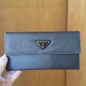 Prada nylon wallet